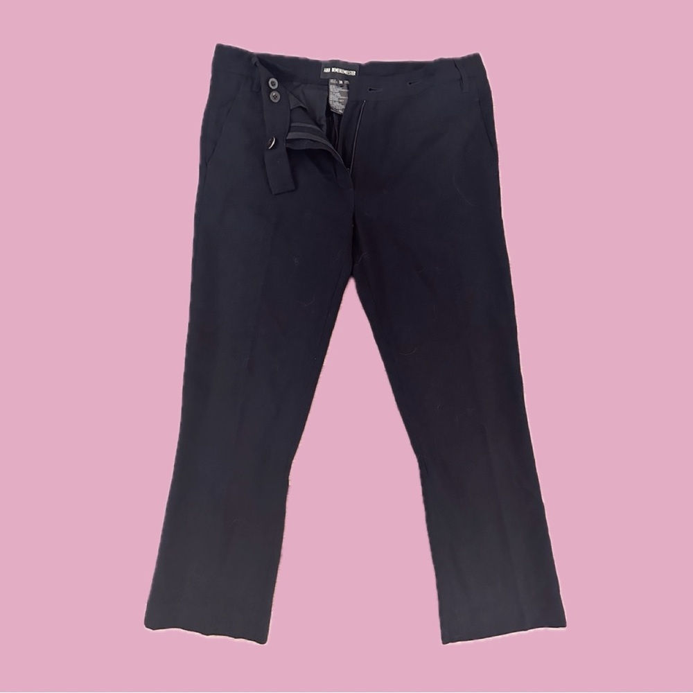 ann demeulemeester black low rise capris